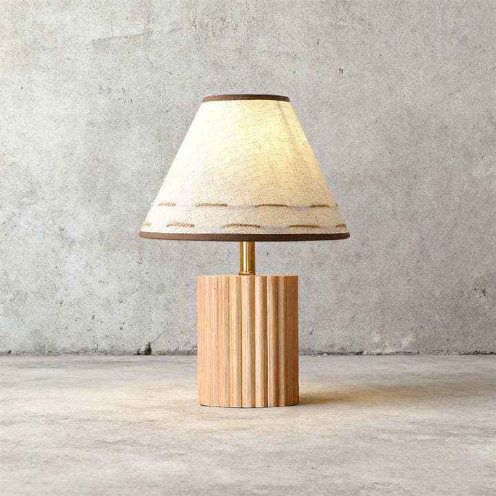 Teyno Fabric Table Lamp – French Vintage Ambient Lighting