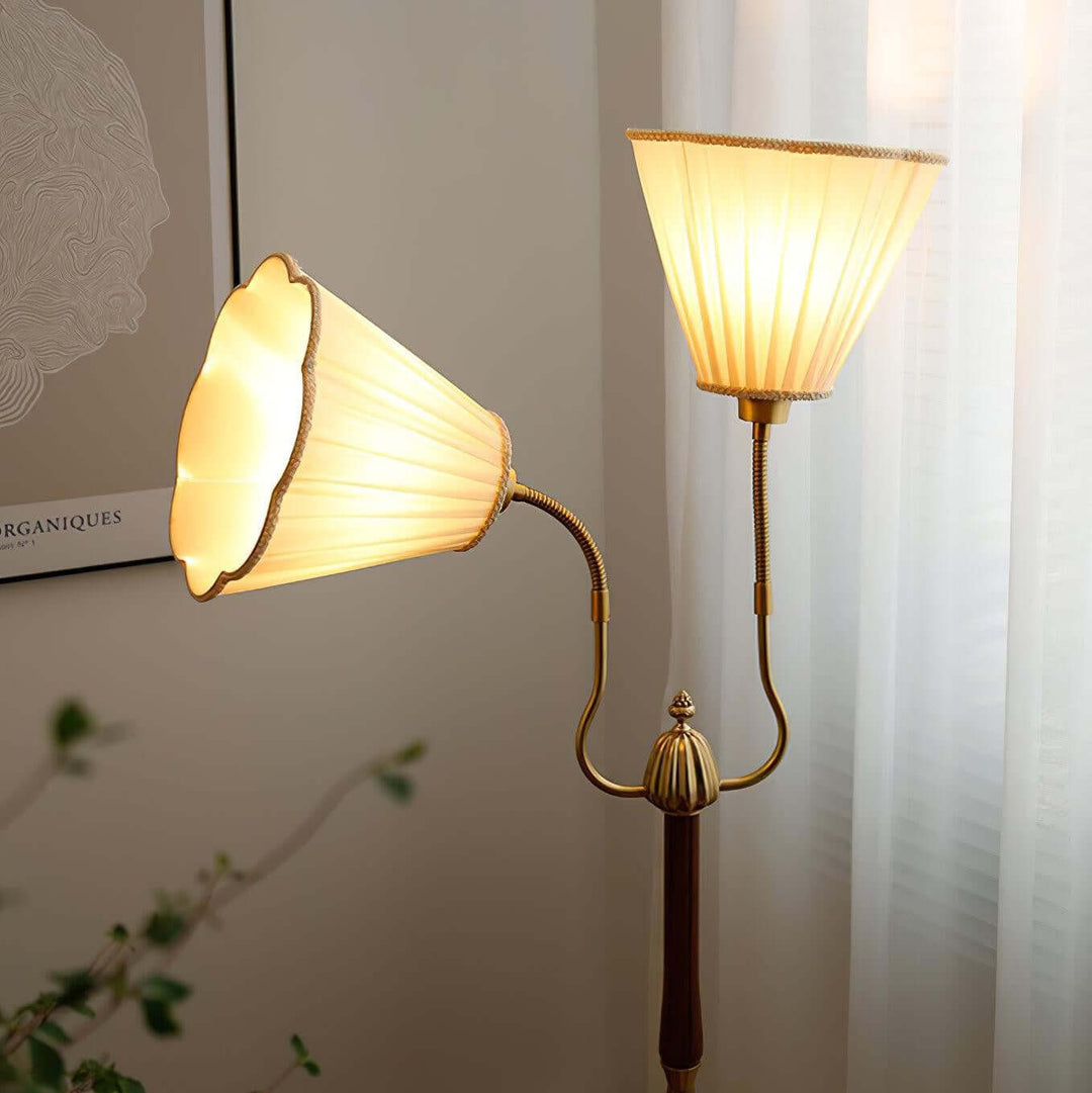 Tivano Floor Lamp – Elegant French Vintage Fabric Light