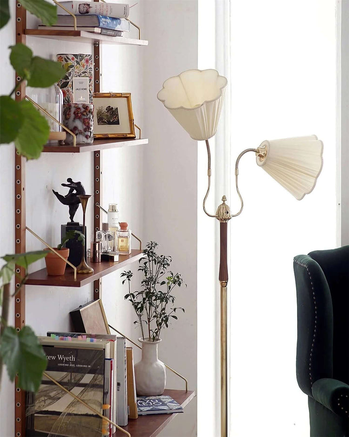 Tivano Floor Lamp – Elegant French Vintage Fabric Light