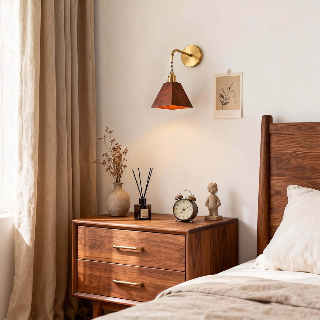 Tivaro Wall Light | Modern Minimal Small Wood Sconce