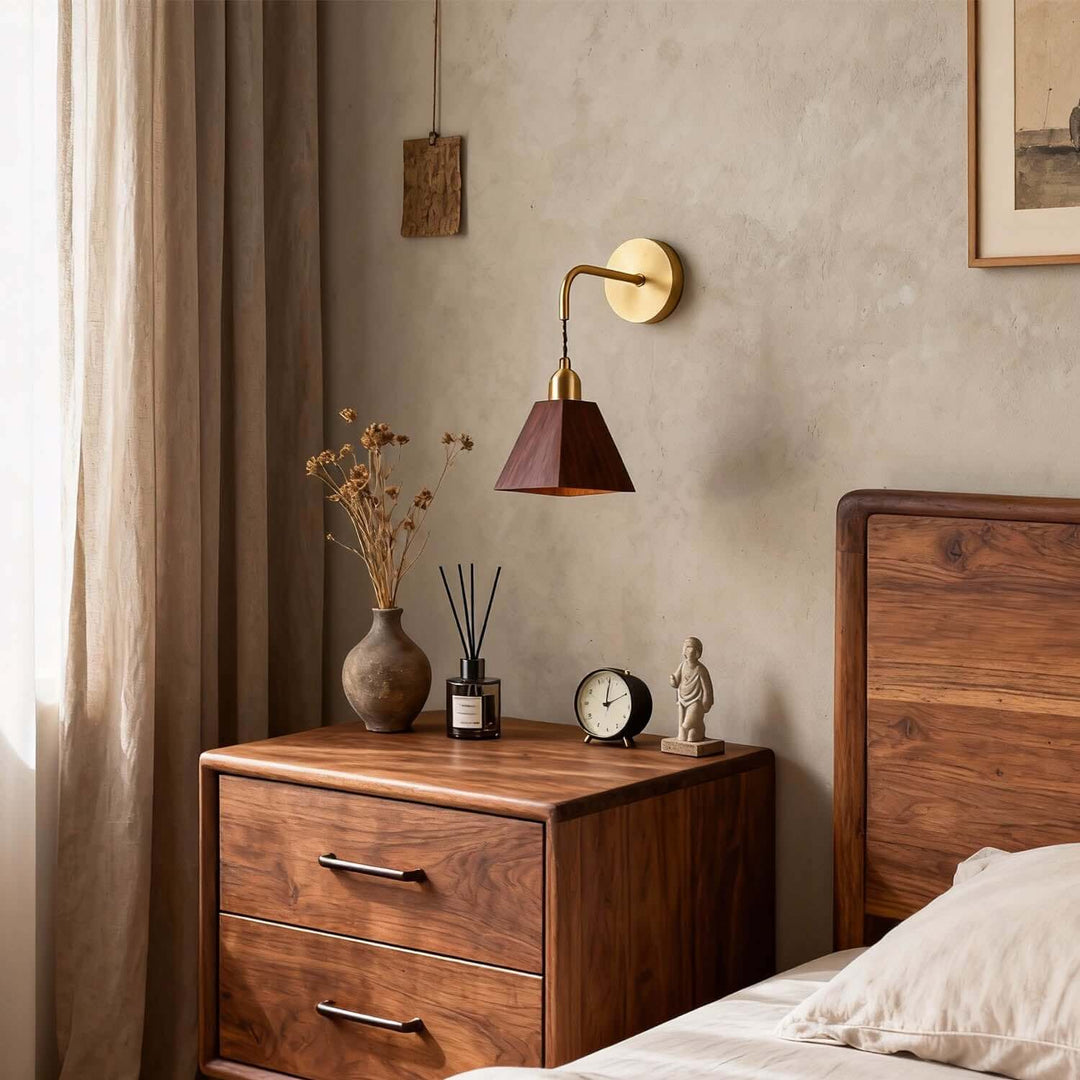 Tivaro Wall Light | Modern Minimal Small Wood Sconce