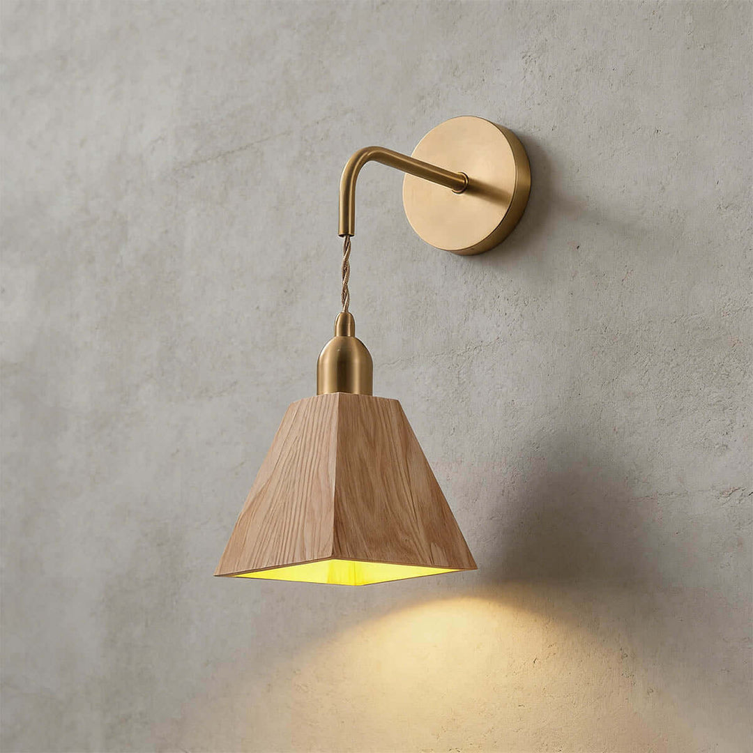 Tivaro Wall Light | Modern Minimal Small Wood Sconce