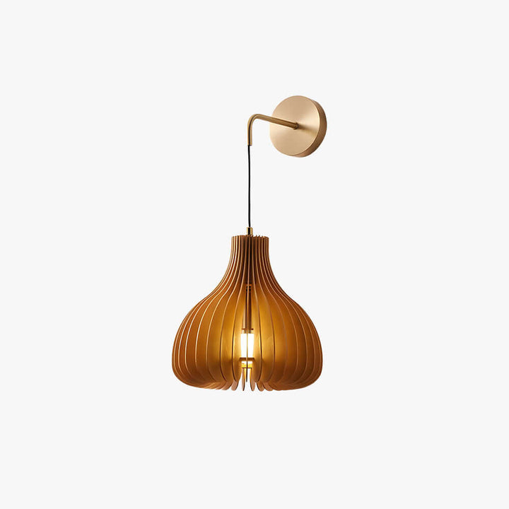 Toravi A Wall Light - Japandi Vintage Wood Bedside Light