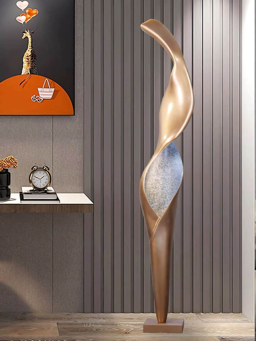 Torch Sculpture Floor Lamp – Creative Art Living Room Decor