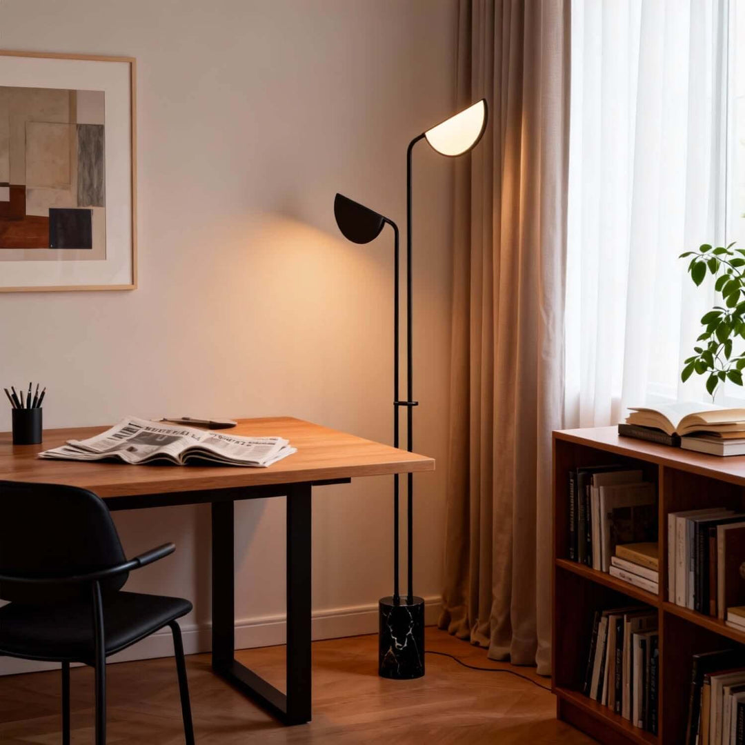 Tovira Floor Lamp - Contemporary Minimalist Leaf LED Living Room
