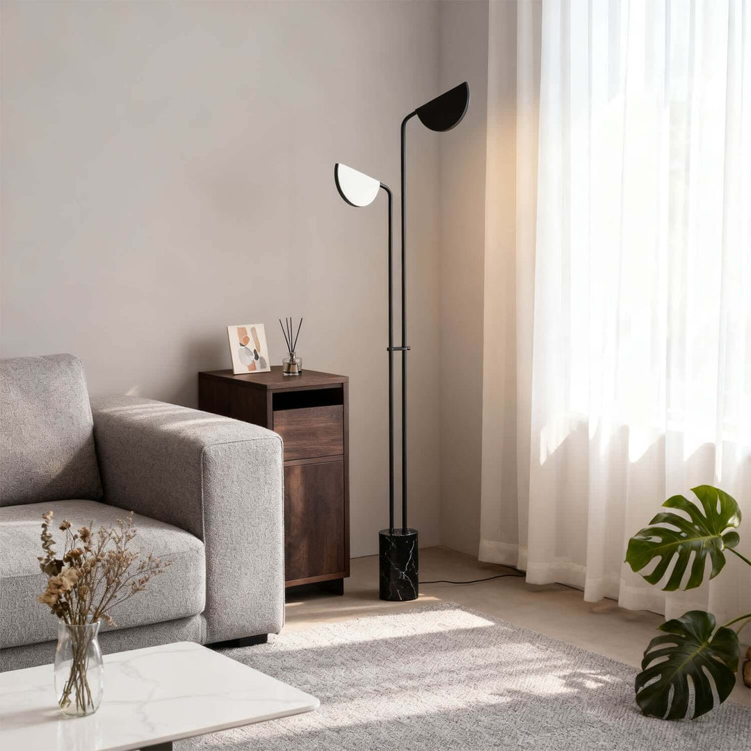 Tovira Floor Lamp - Contemporary Minimalist Leaf LED Living Room