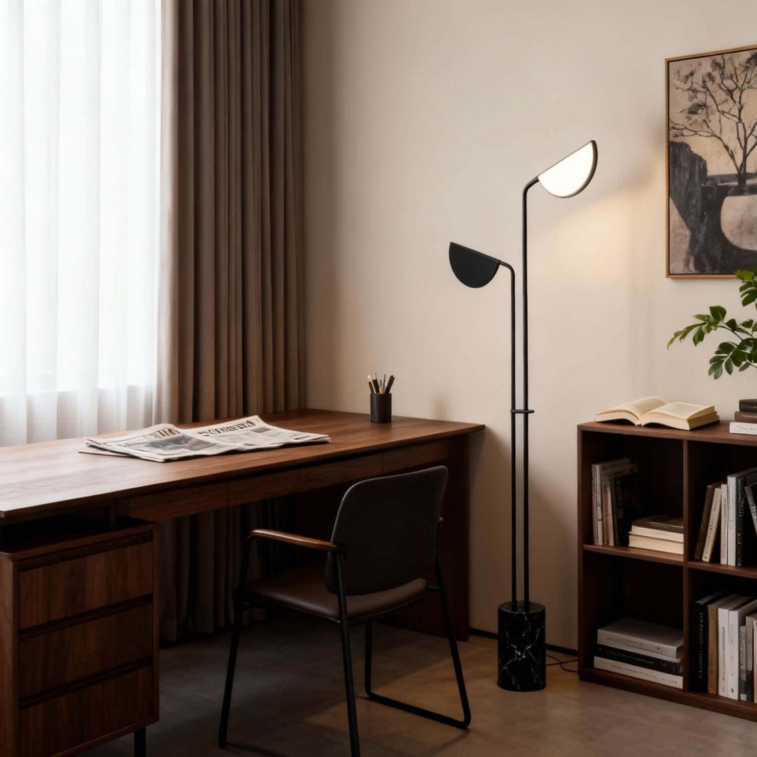 Tovira Floor Lamp - Contemporary Minimalist Leaf LED Living Room