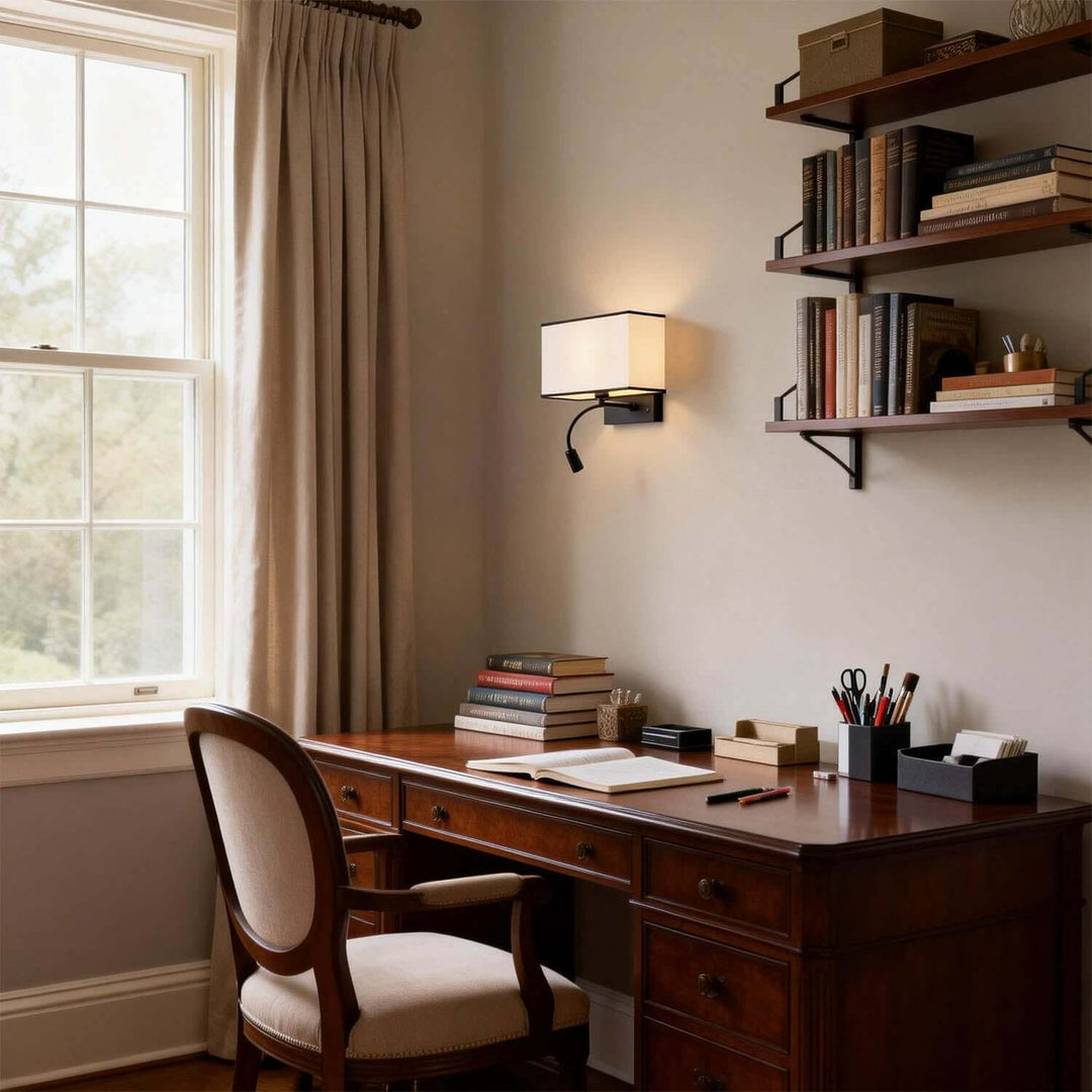 Fynal Wall Light – American Minimalist Fabric Reading Lamp