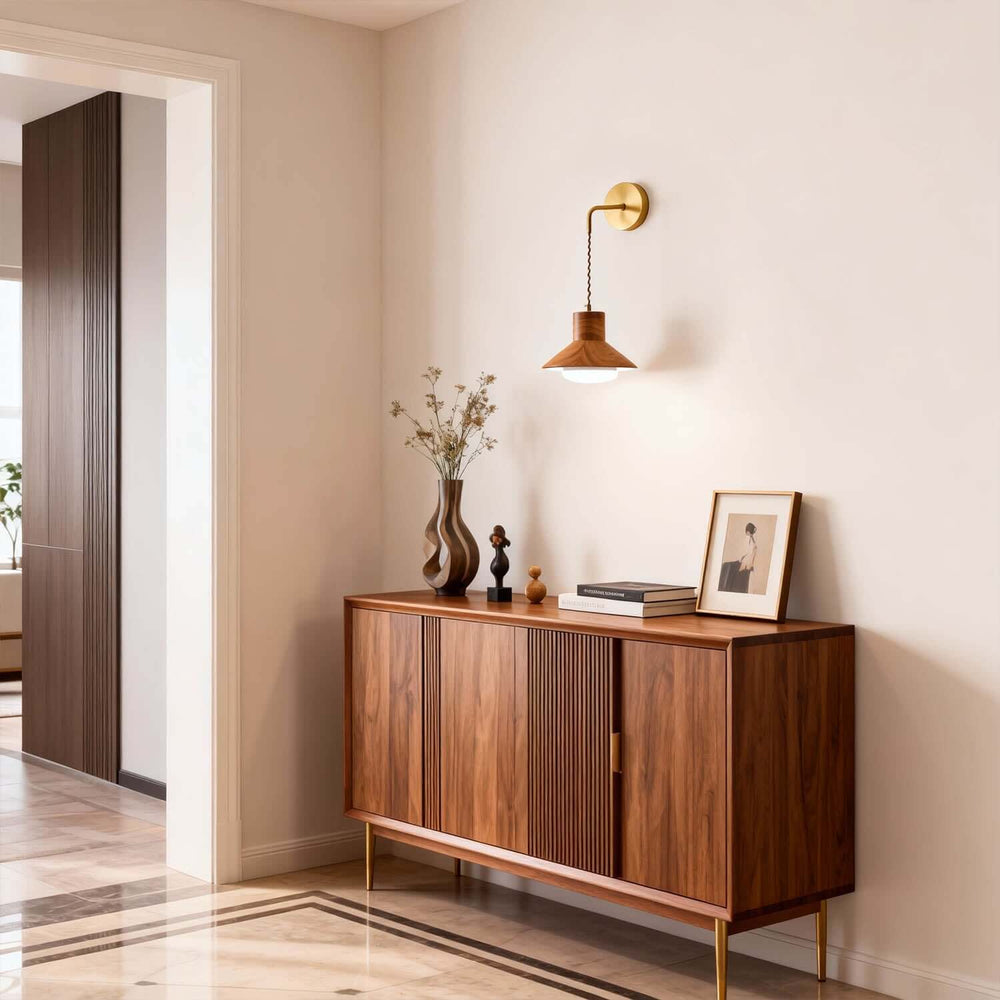 Treva Wall Light - Modern Minimal Wood Bedside Decor