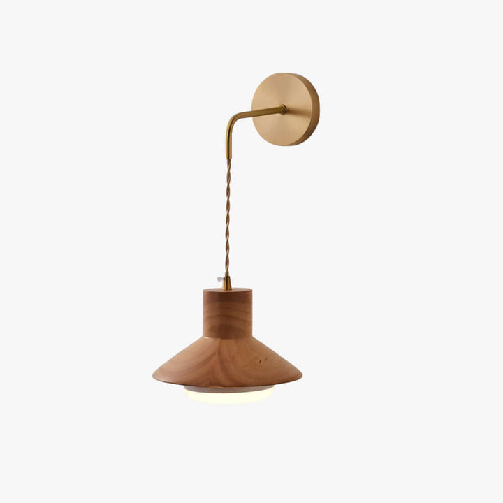 Treva Wall Light - Modern Minimal Wood Bedside Decor