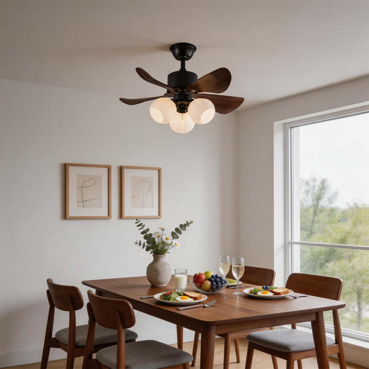 Tromic Ceiling Fan Light - Vintage ABS Living Room Light