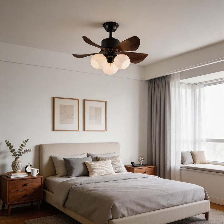 Tromic Ceiling Fan Light - Vintage ABS Living Room Light
