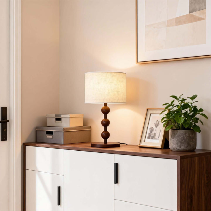 Ureno Table Lamp – American Minimalist Handmade Fabric Lamp