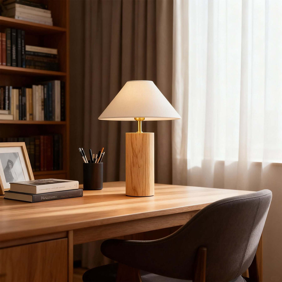 Velno Table Lamp – Vintage Table Lamp Handwoven Fabric