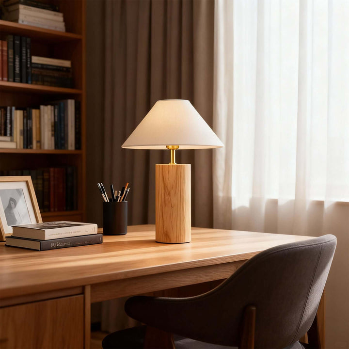Velno Table Lamp – Vintage Table Lamp Handwoven Fabric