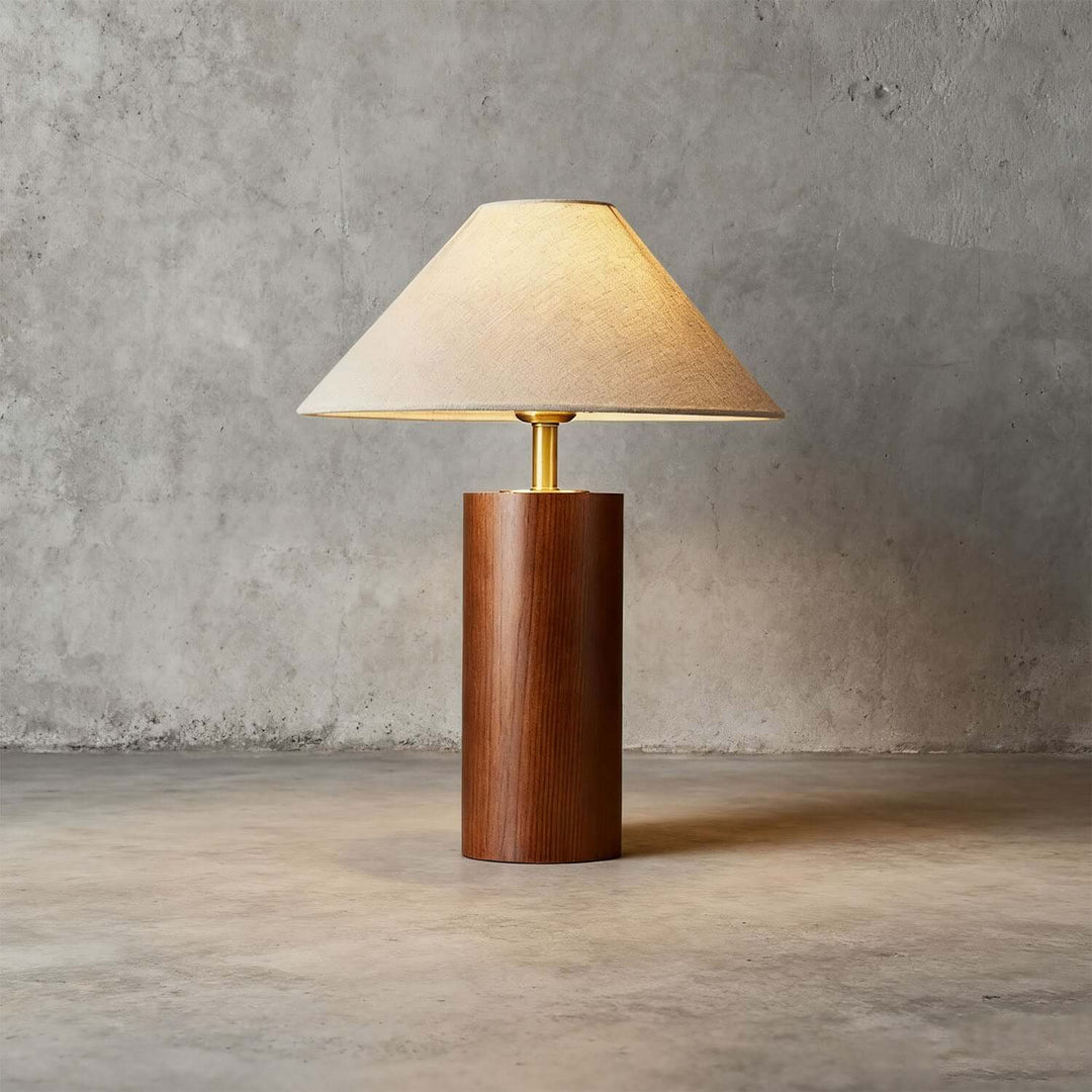 Velno Table Lamp – Vintage Table Lamp Handwoven Fabric