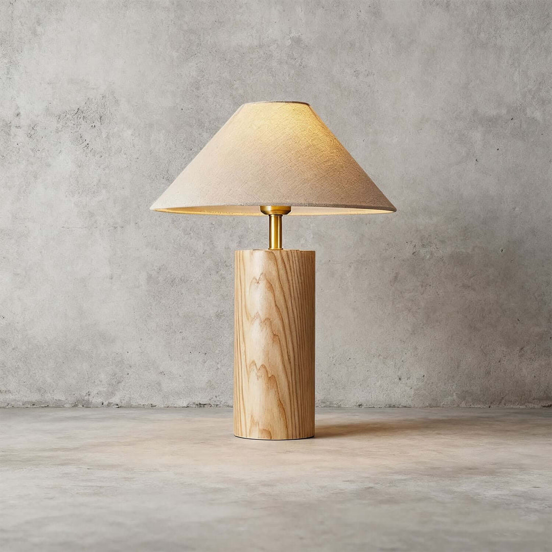 Velno Table Lamp – Vintage Table Lamp Handwoven Fabric