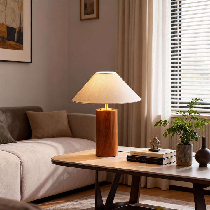 Velno Table Lamp – Vintage Table Lamp Handwoven Fabric