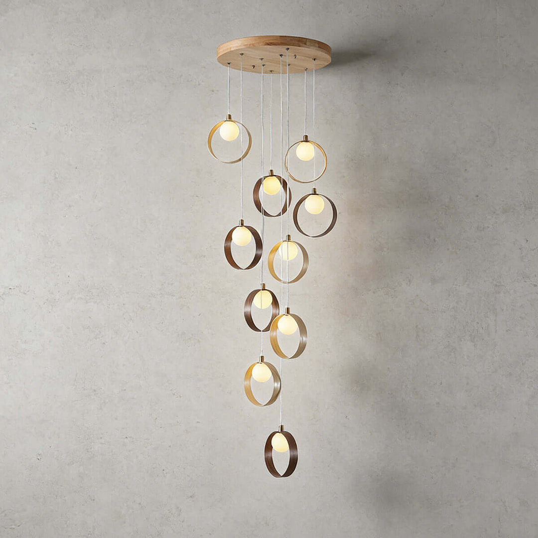 Vesani Chandelier - Nordic Post-modern Luxury Wooden Ring Light