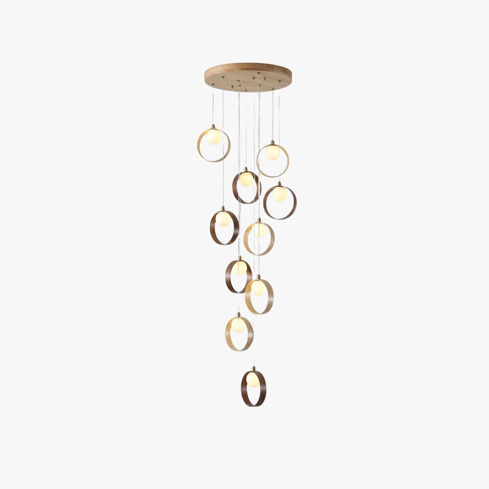 Vesani Chandelier - Nordic Post-modern Luxury Wooden Ring Light
