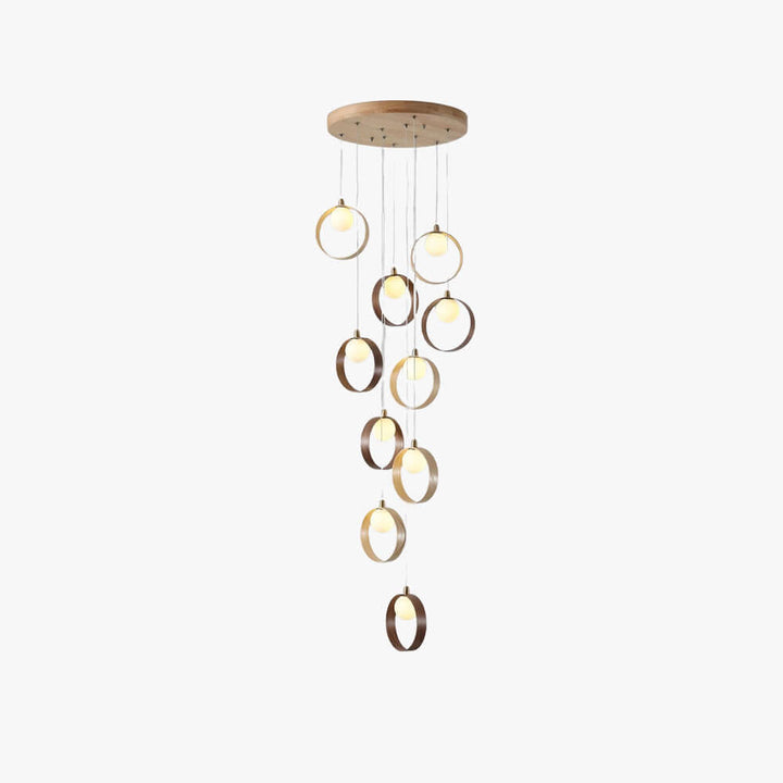 Vesani Chandelier - Nordic Post-modern Luxury Wooden Ring Light