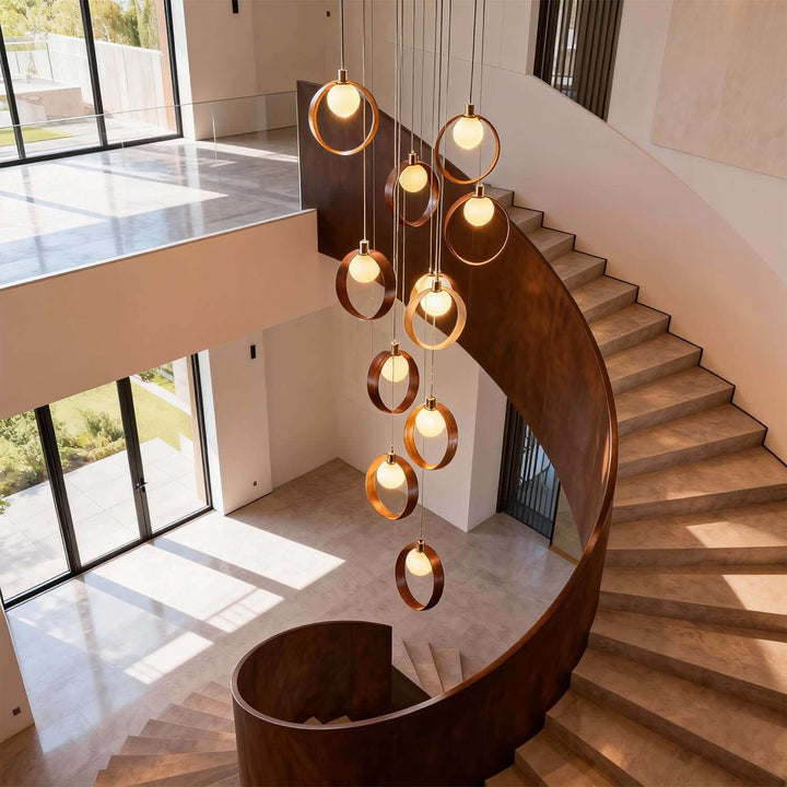 Vesani Chandelier - Nordic Post-modern Luxury Wooden Ring Light