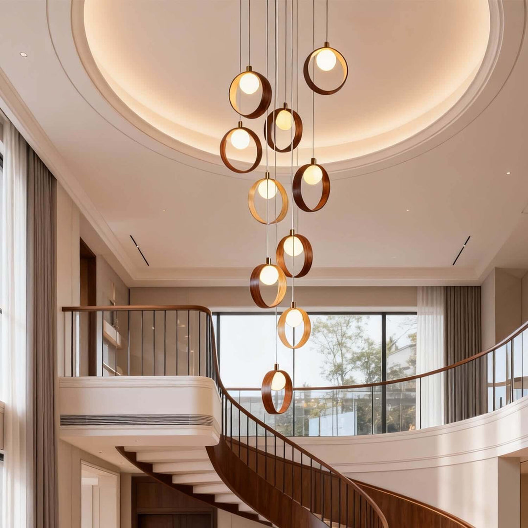 Vesani Chandelier - Nordic Post-modern Luxury Wooden Ring Light