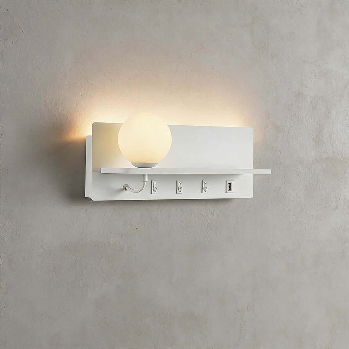 Veyon Wall Light – American Minimalist LED Reading Lamp with Shelf