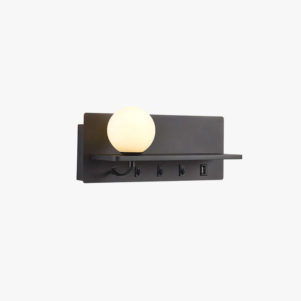 Veyon Wall Light – American Minimalist LED Reading Lamp with Shelf