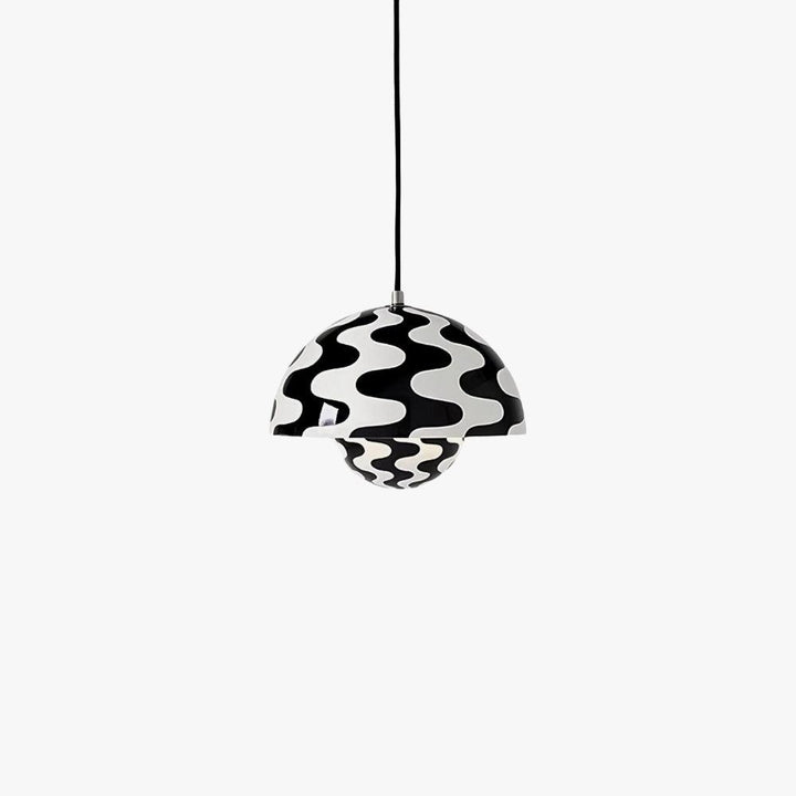 Black and white Flowerpot pendant lamp shown as a product hero image.