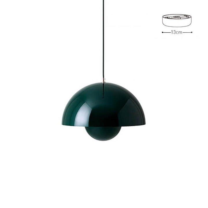 Dark green Flowerpot pendant lamp shown as a product card.