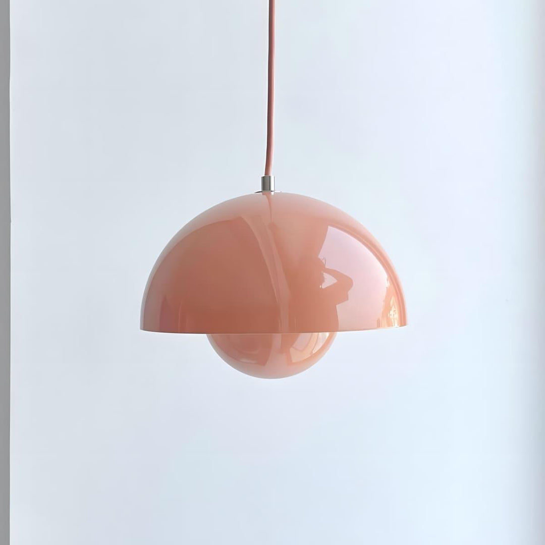 Lotus pink Flowerpot pendant lamp shown in a clean studio view.