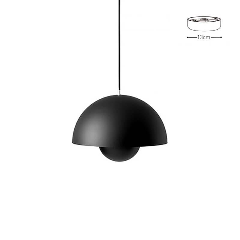 Matte black Flowerpot pendant lamp shown as a product card.