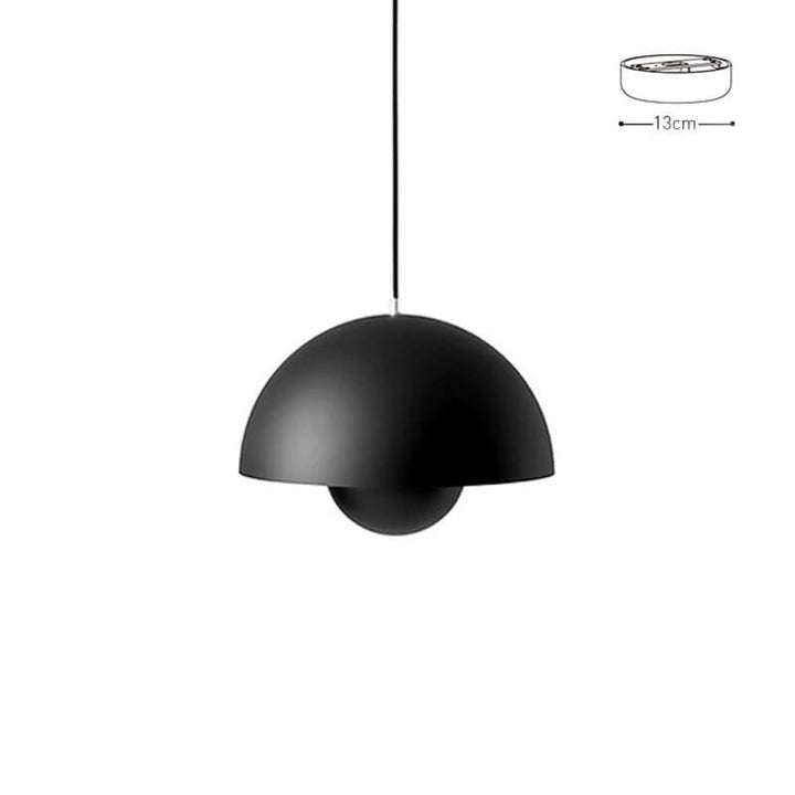 Matte black Flowerpot pendant lamp shown as a product card.