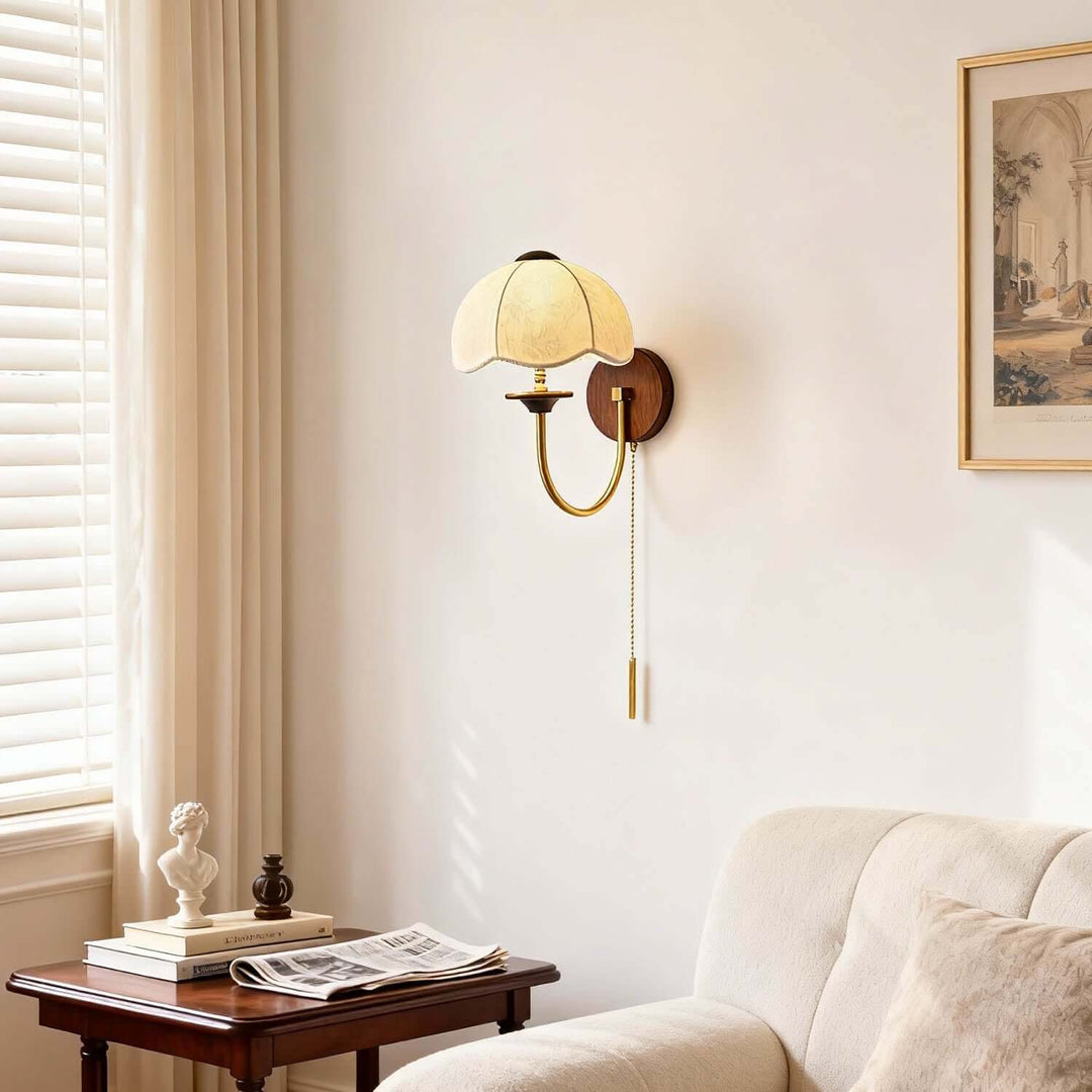 Vilano Wall Light – Classic Vintage French Fabric Sconce