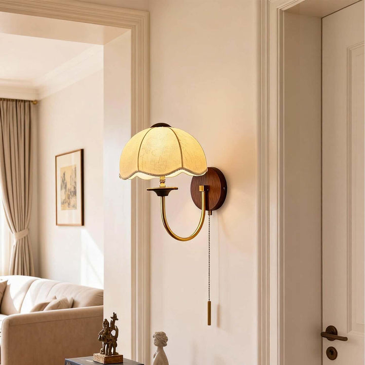 Vilano Wall Light – Classic Vintage French Fabric Sconce