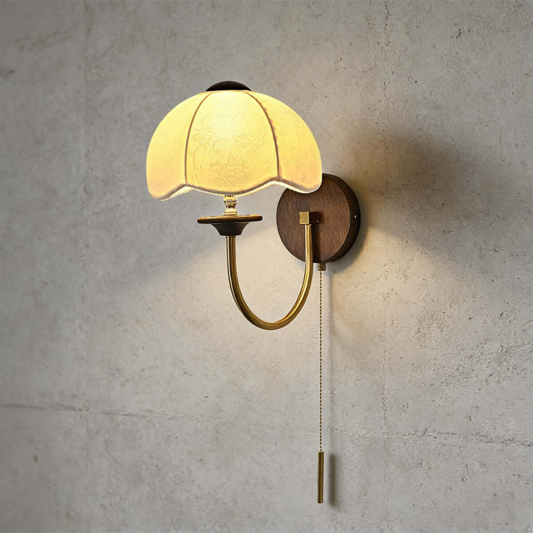Vilano Wall Light – Classic Vintage French Fabric Sconce