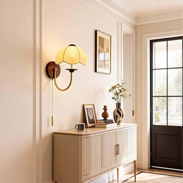 Vilano Wall Light – Classic Vintage French Fabric Sconce