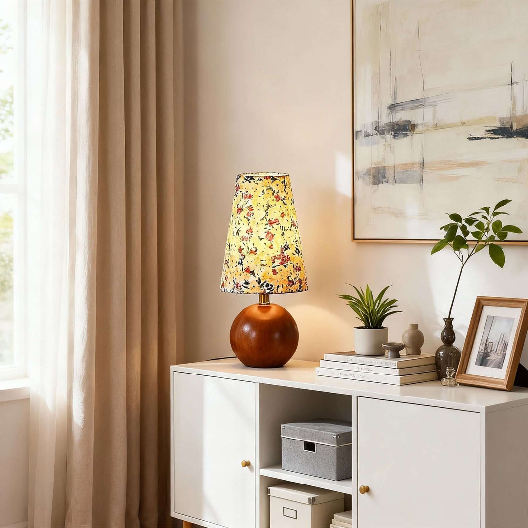 Voremi Table Lamp – Vintage Fabric Reading Table Lamp