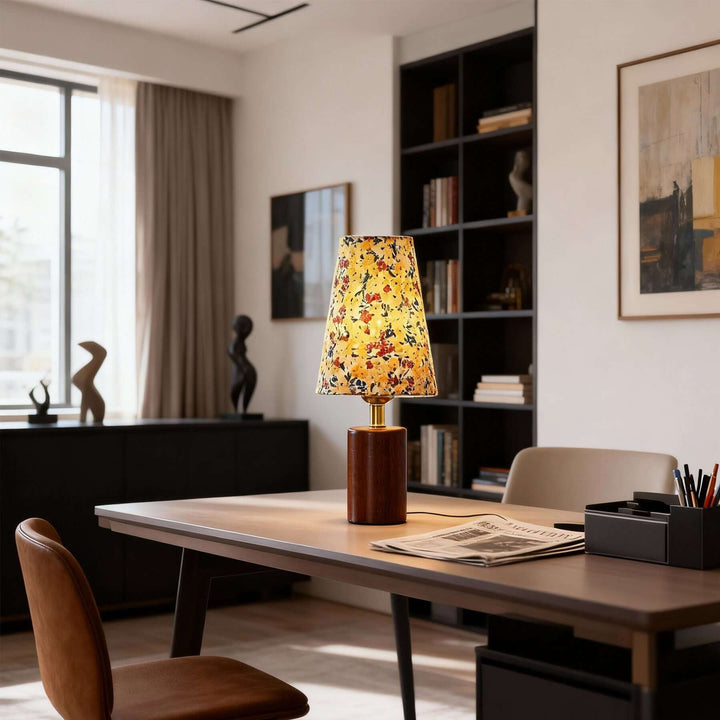 Voremi Table Lamp – Vintage Fabric Reading Table Lamp