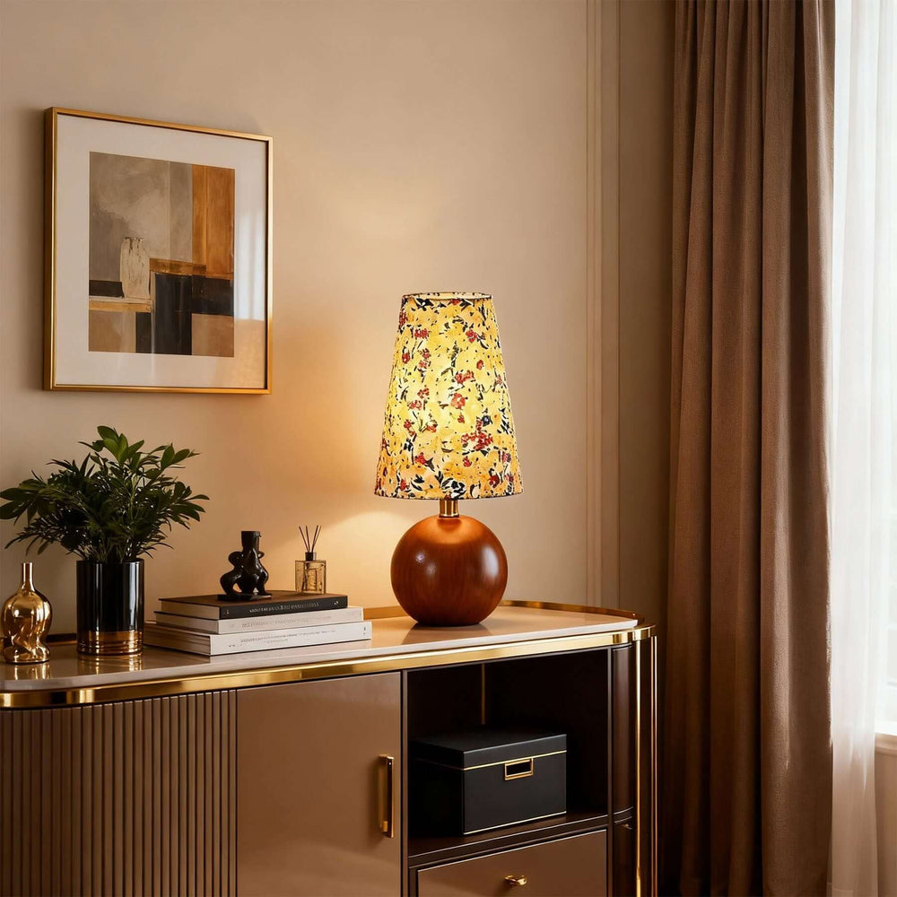 Voremi Table Lamp – Vintage Fabric Reading Table Lamp