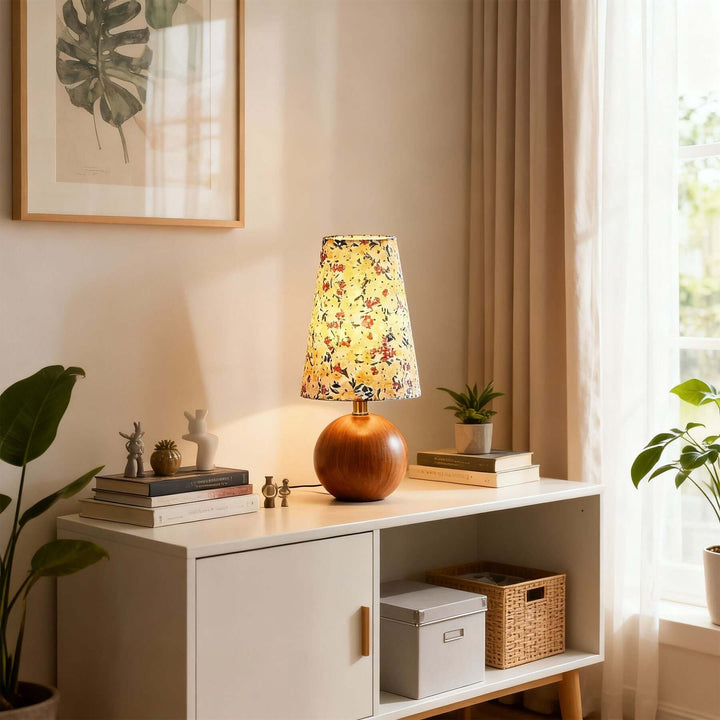 Voremi Table Lamp – Vintage Fabric Reading Table Lamp