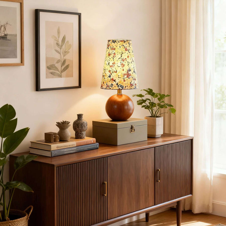 Voremi Table Lamp – Vintage Fabric Reading Table Lamp
