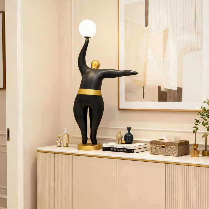 Vornelu Resin Sculpture Table Lamp – Artistic Decorative Light