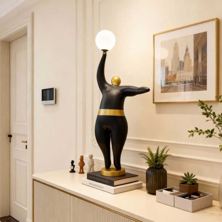 Vornelu Resin Sculpture Table Lamp – Artistic Decorative Light