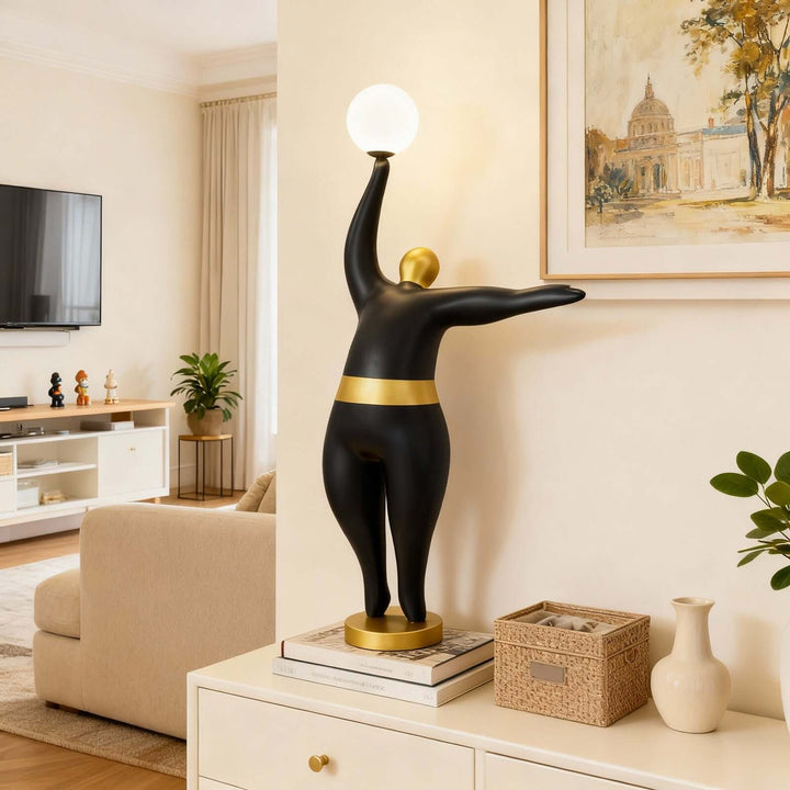 Vornelu Resin Sculpture Table Lamp – Artistic Decorative Light