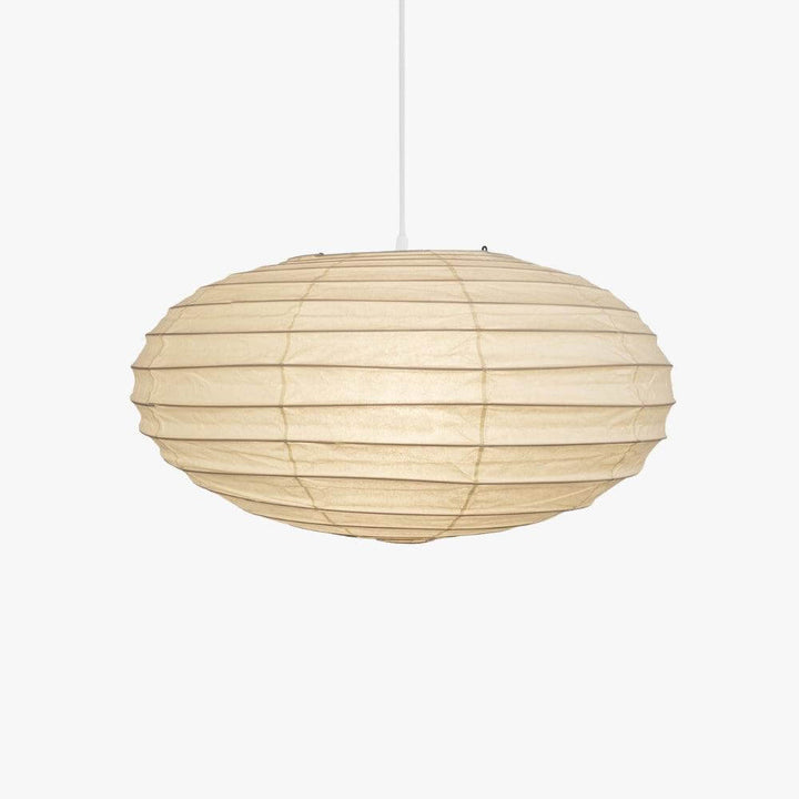 Washi paper EN series pendant light shown from the front on a white background.