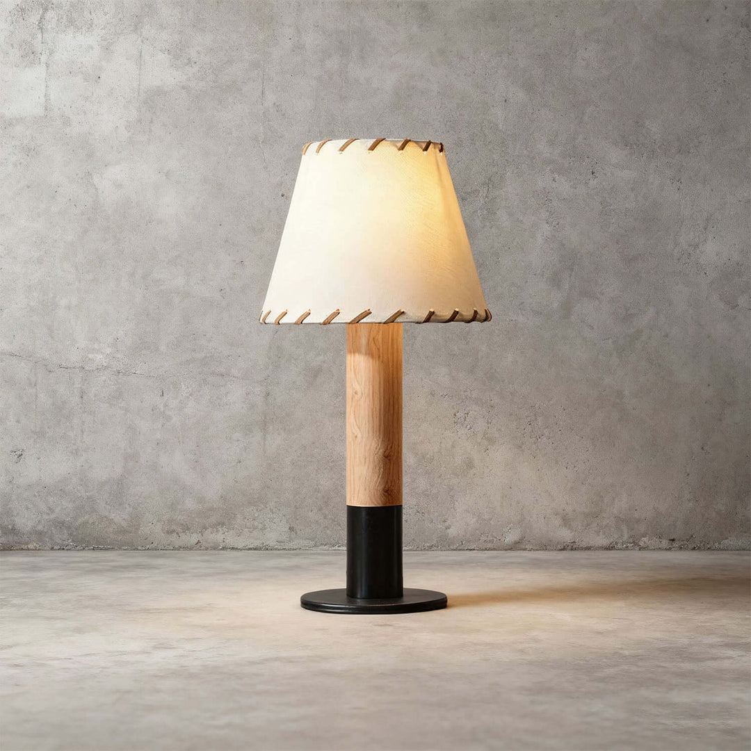 Wenor Table Lamp – American Retro Fabric Bedside Lamp