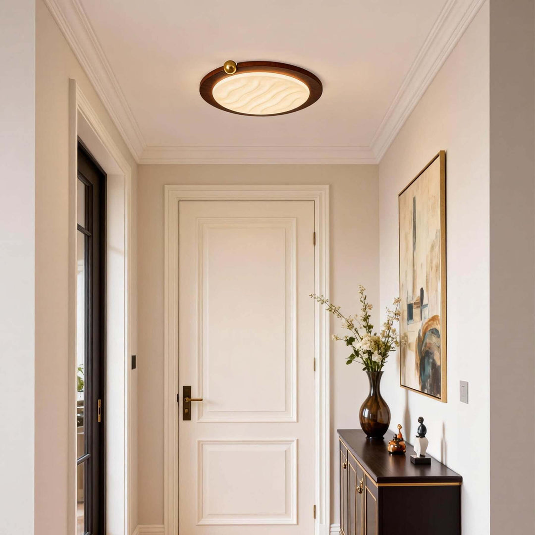 Wevre Round Ceiling Light – Nordic Vintage Acrylic Fixture