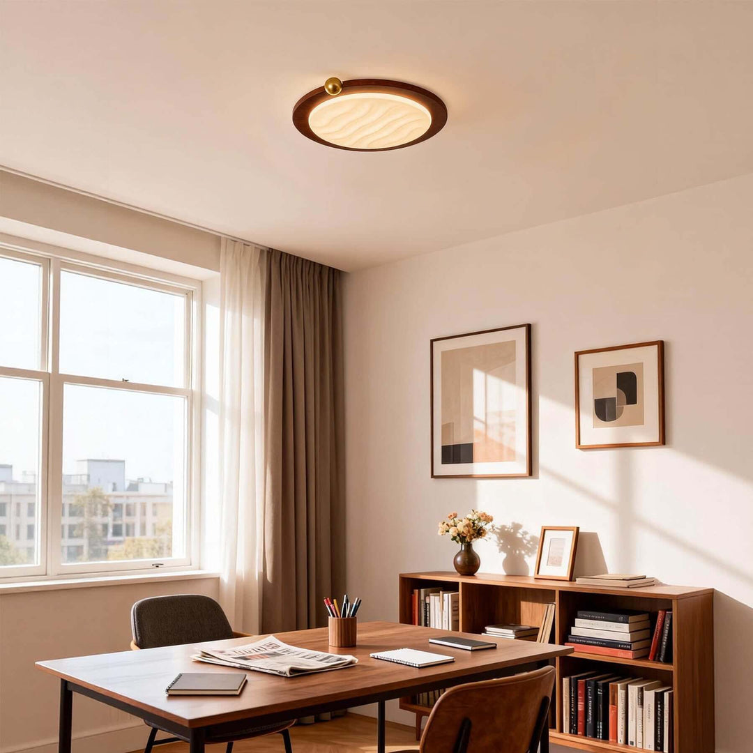 Wevre Round Ceiling Light – Nordic Vintage Acrylic Fixture